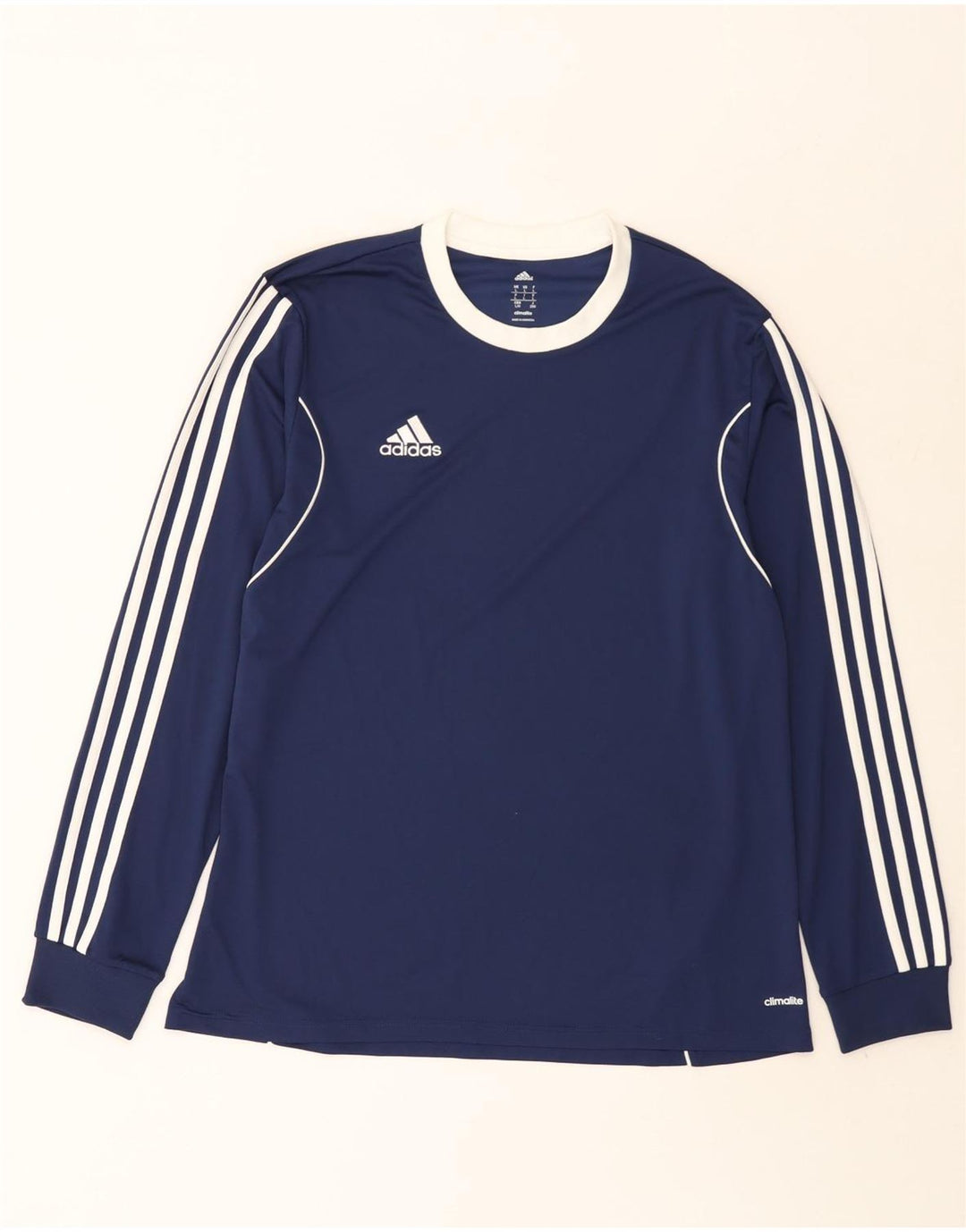 Adidas pentru bărbați Climalite Top cu mânecă lungă, mare, albastru, poliester