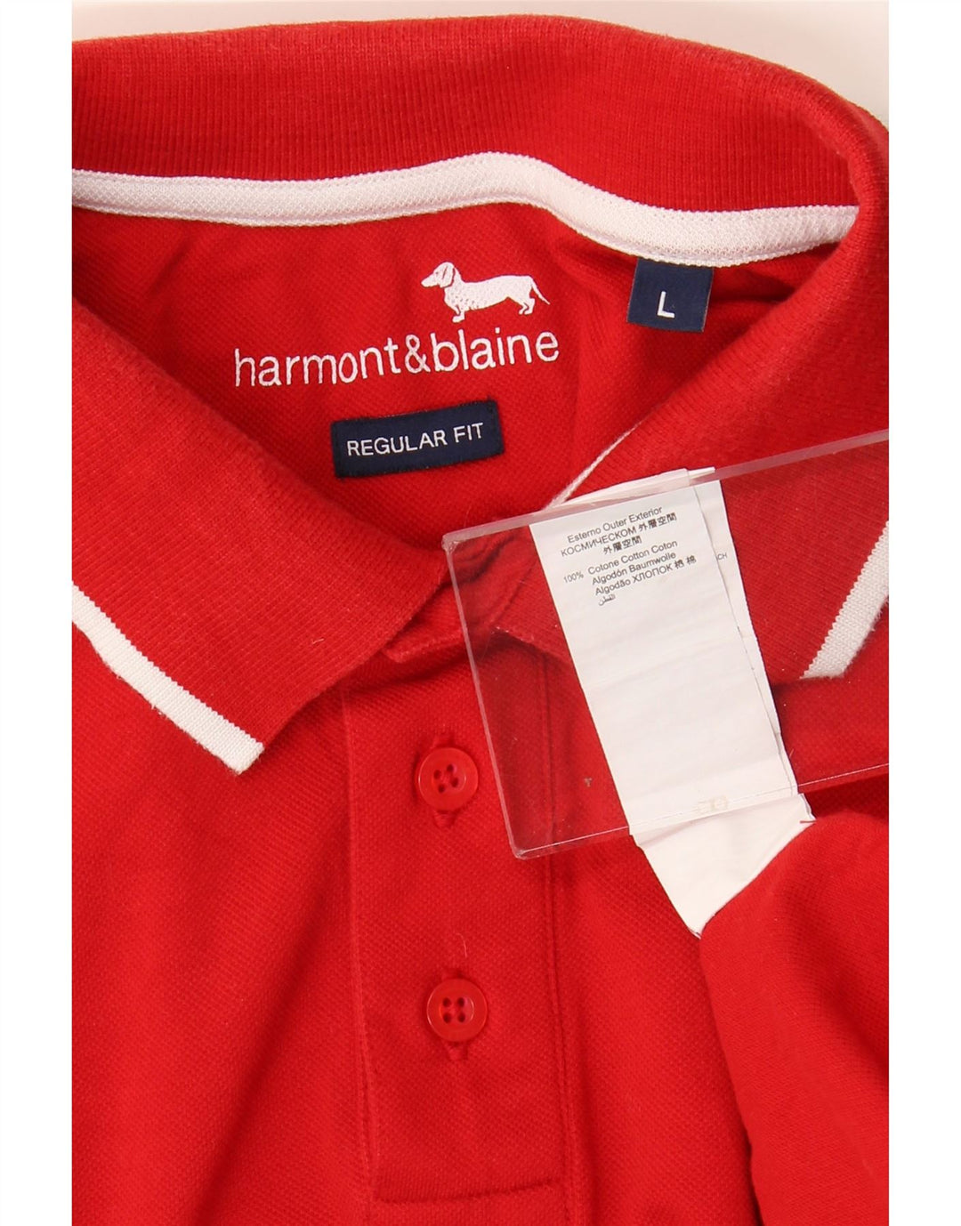HARMONT & BLAINE Cămașă polo pentru bărbați, roșu, mare