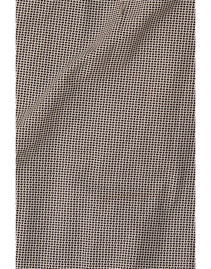 Cămașă pentru bărbați Hugo Boss Regular Fit, bumbac geometric negru mediu