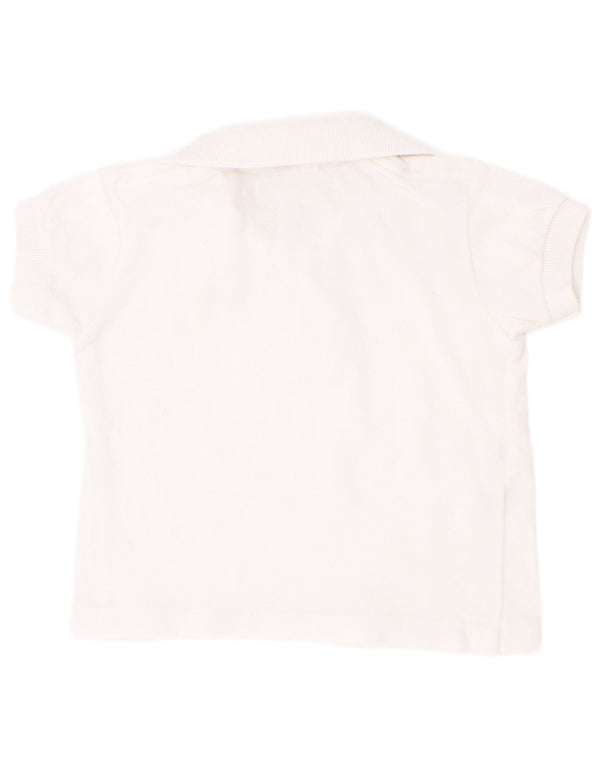 Tricou polo Lacoste pentru bebelusi baieti 9-12 luni bumbac alb
