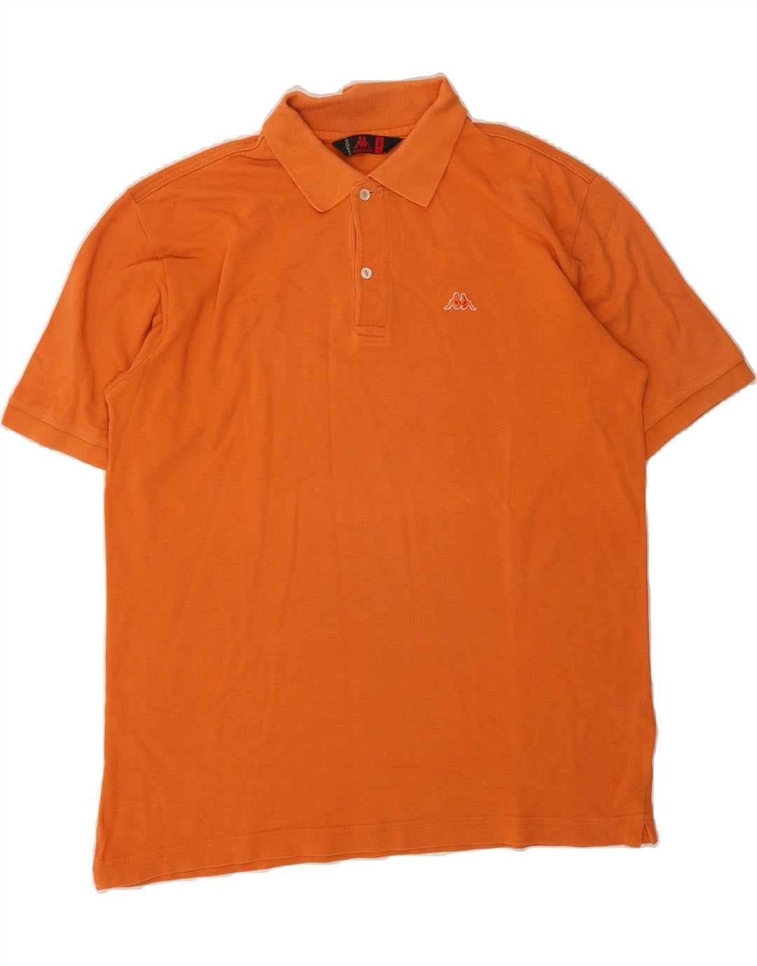 KAPPA Mens Polo Shirt Large Orange Cotton Vintage Kappa and Second-Hand Kappa from Messina Hembry 