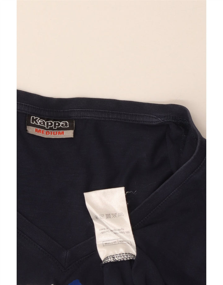 Tricou grafic KAPPA pentru femei Top UK 12 Medium Bleumarin Bumbac