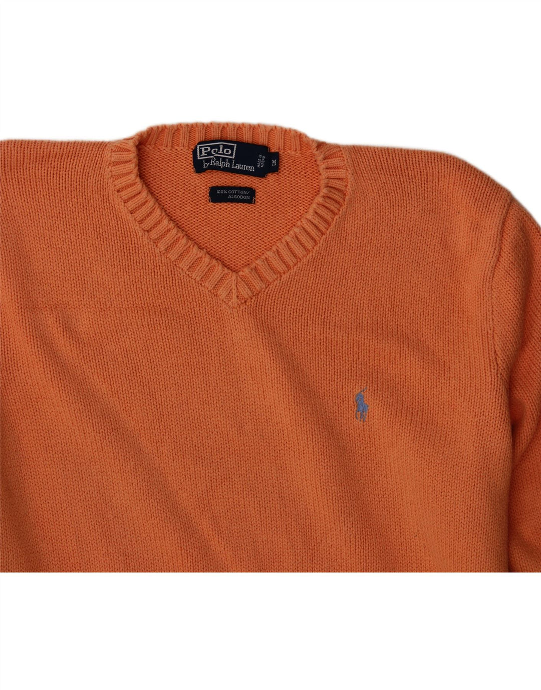 POLO RALPH LAUREN Pulover cu decolteu în V pentru bărbați portocaliu mediu