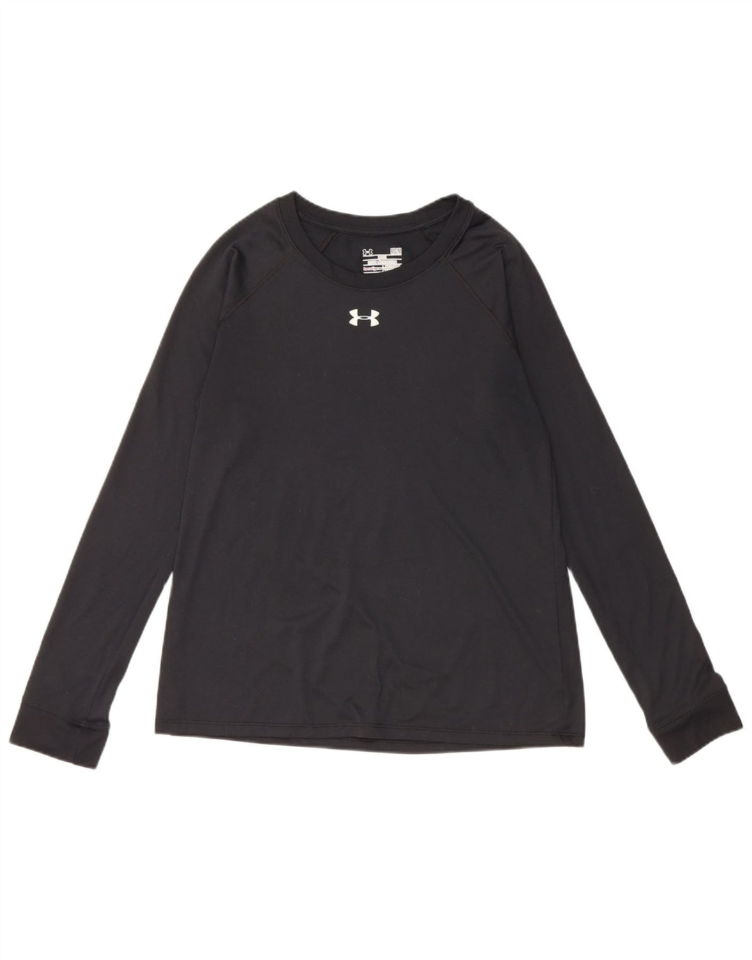 UNDER ARMOUR Heat Gear Top cu mânecă lungă pentru femei UK 14 Medium Black