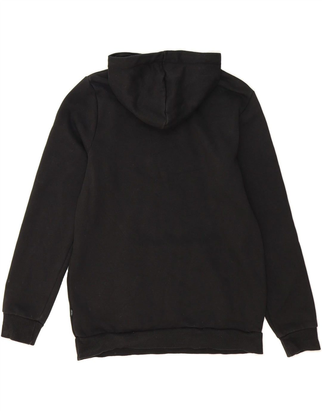 PUMA Mens Graphic Hoodie Jumper Medium Black Cotton Vintage Puma and Second-Hand Puma from Messina Hembry 