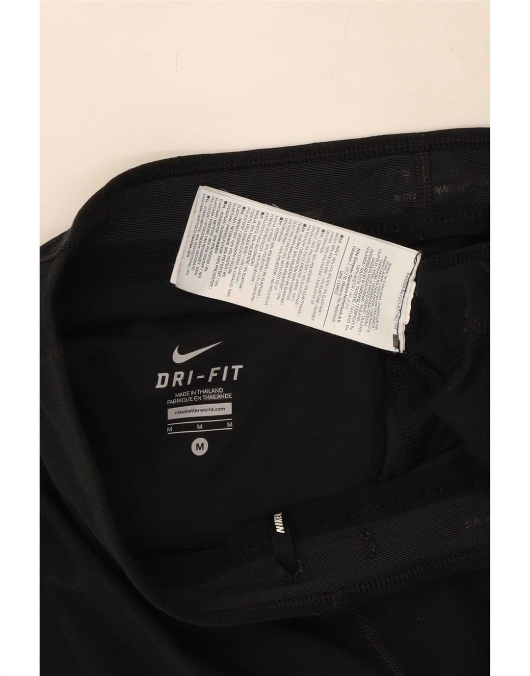 Leggings capri Nike Dri Fit pentru femei UK 12 Poliester mediu negru
