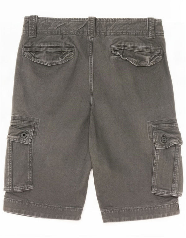 Superdry Mens Cargo Shorts Large W34 Grey Bumbac