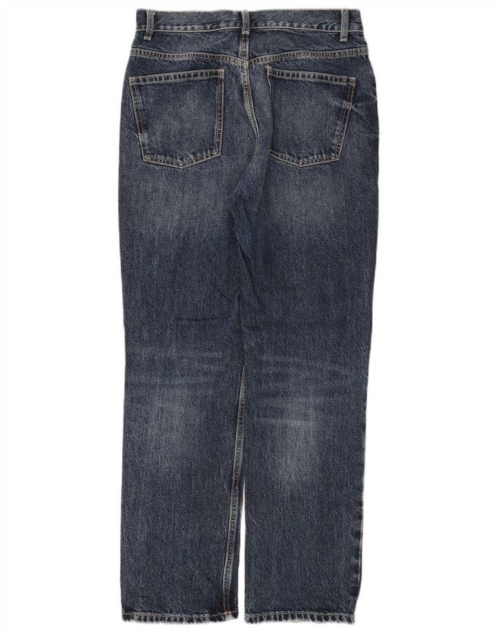 Blugi drepți pentru femei Zara EU 40 Medium W30 L29 Albastru