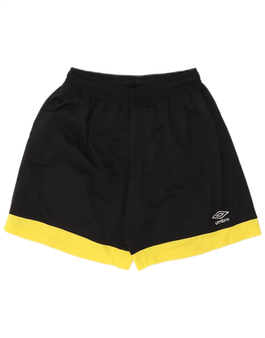 UMBRO Pantaloni scurți sport pentru bărbați, negru mediu, poliester bloc de culoare
