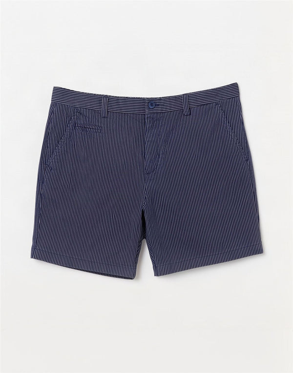 Pantaloni scurti chino pentru femei Marks & Spencer UK 14 Large W32 Bleumarin cu dungi