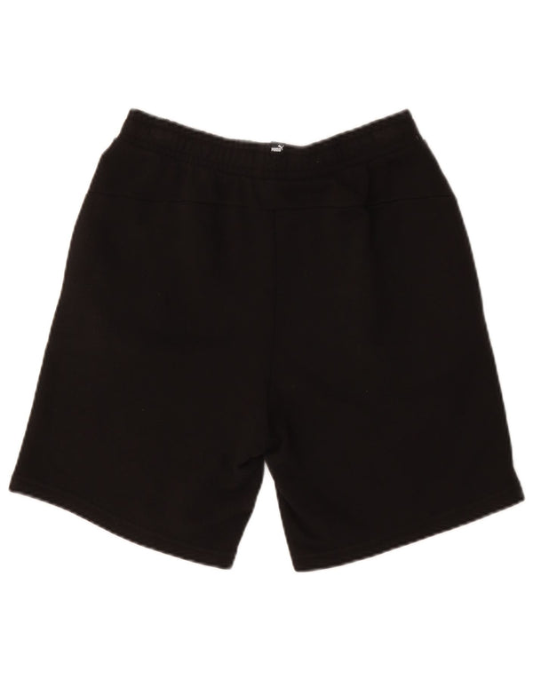 Pantaloni scurți sport Puma pentru băieți 15-16 ani, bumbac negru
