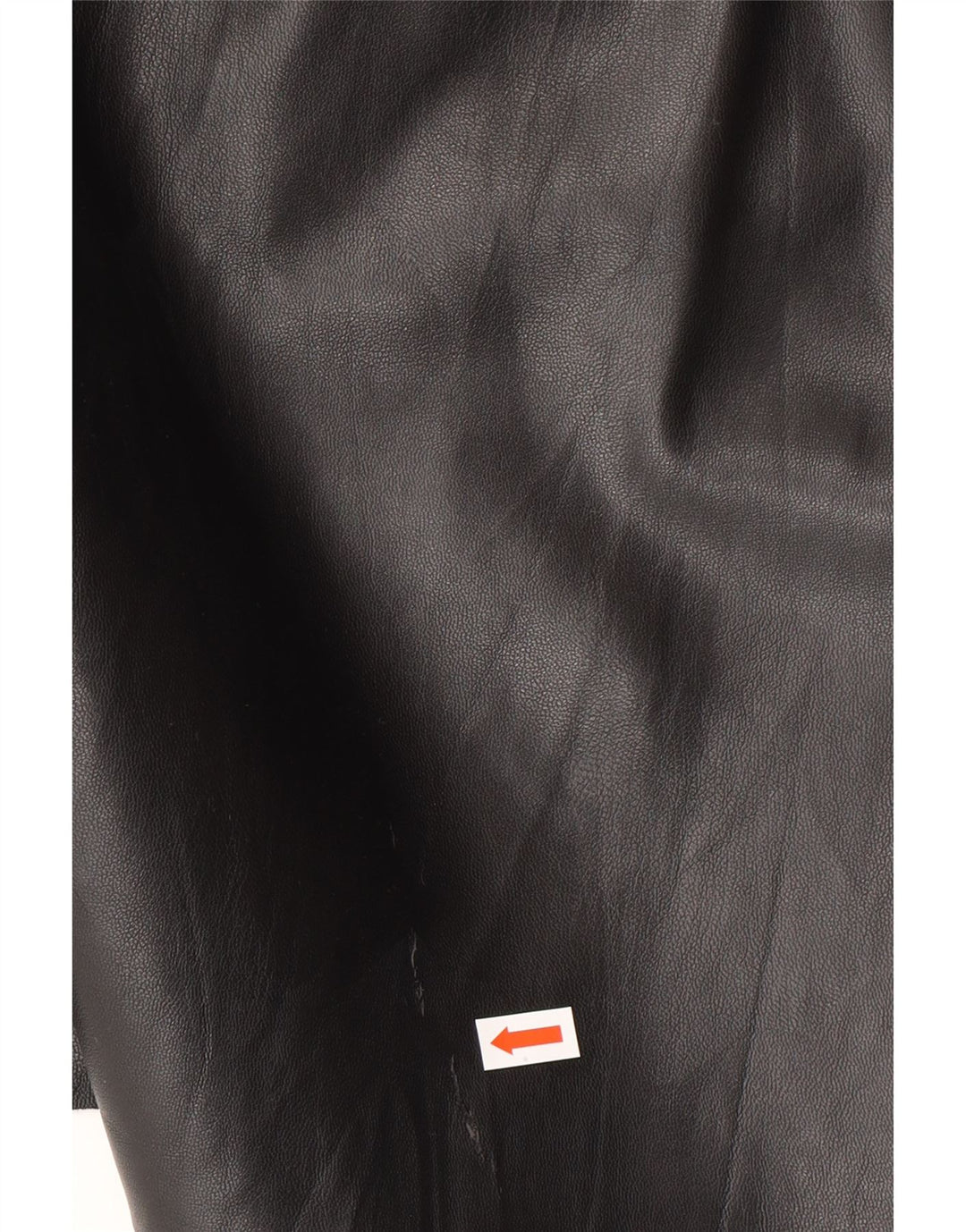 Fusta mini din piele artificială pentru femei Zara Medium W28 Poliester negru