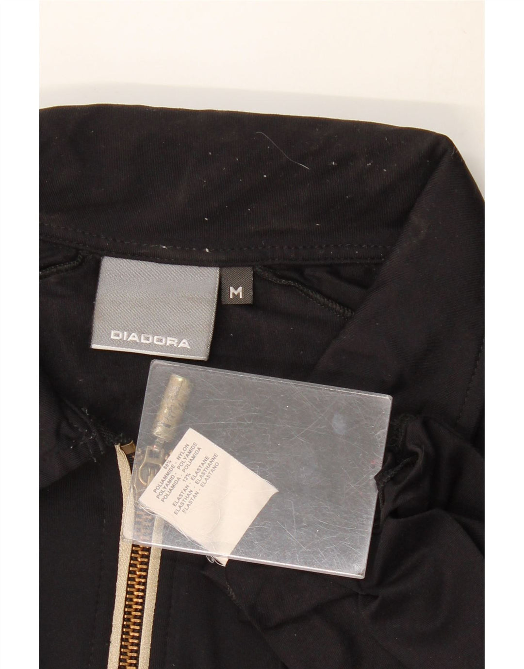 Tricou polo pentru bărbați DIADORA, negru mediu, poliamidă color bloc