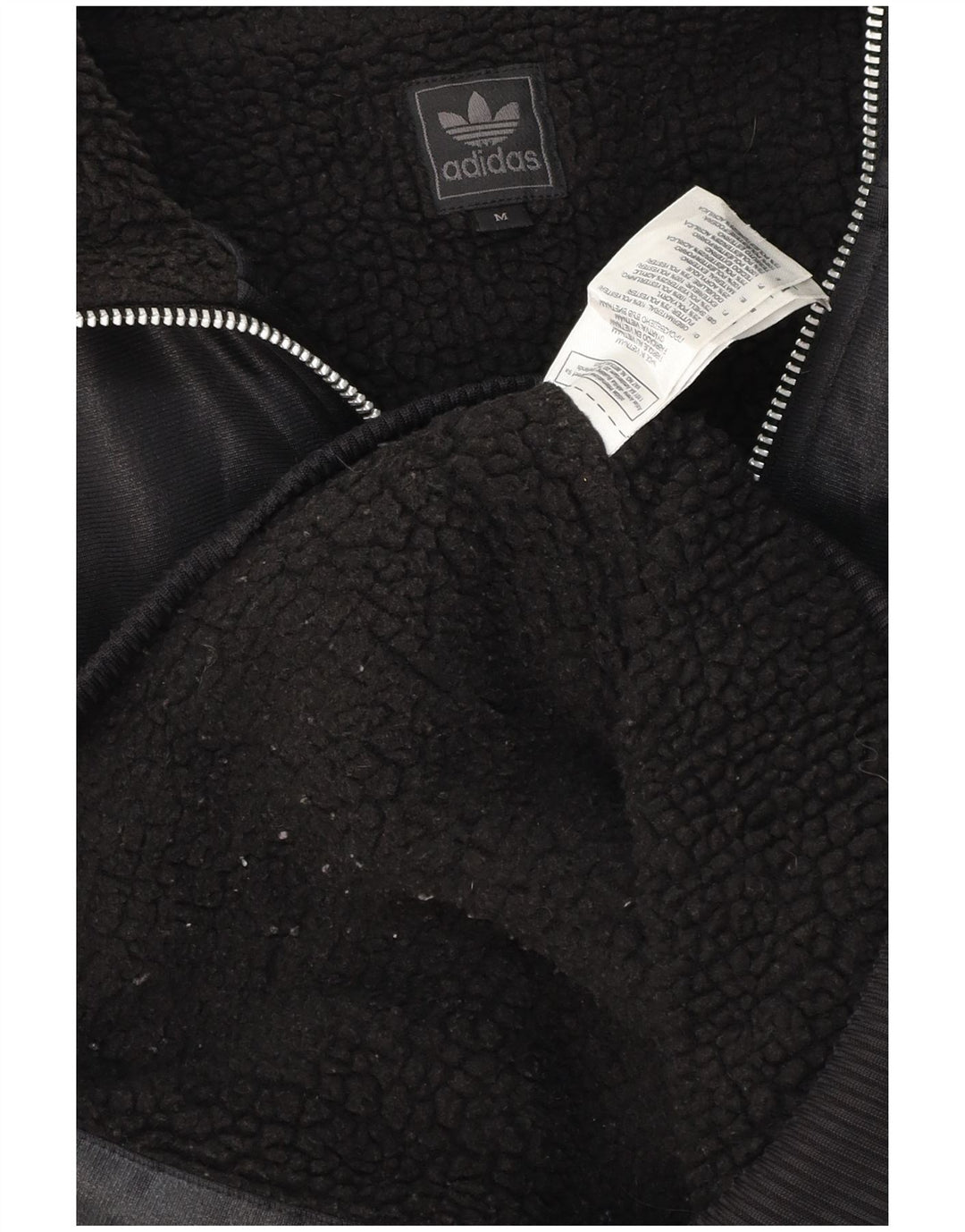 Jachetă bomber cu glugă ADIDAS Chile 62 UK 38 Poliester mediu negru