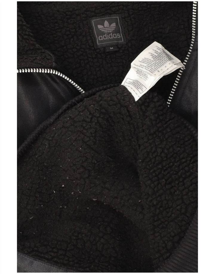 Jachetă bomber cu glugă ADIDAS Chile 62 UK 38 Poliester mediu negru