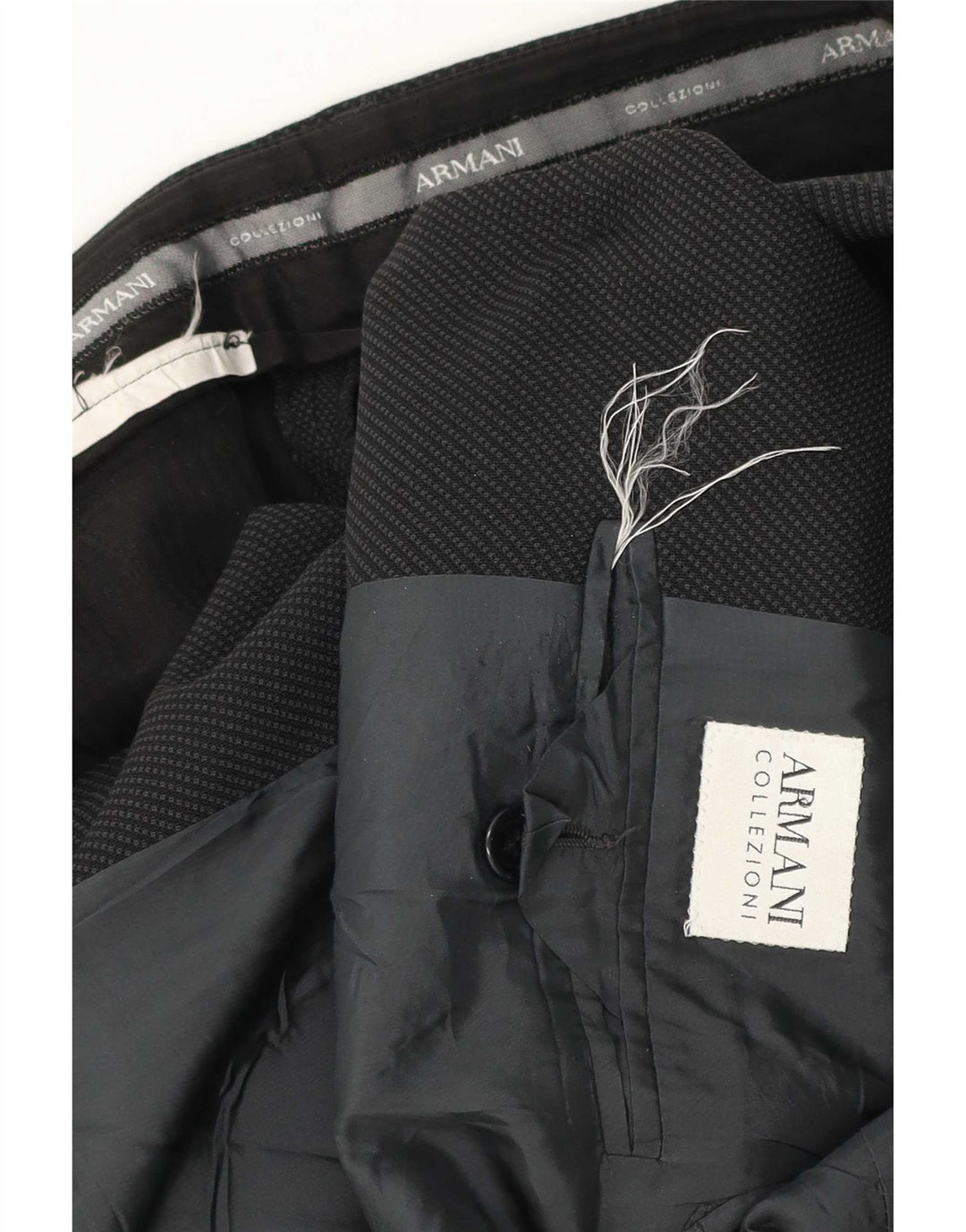 Costum pentru bărbați Armani Collezioni, 3 nasturi, 2 piese, gri mediu