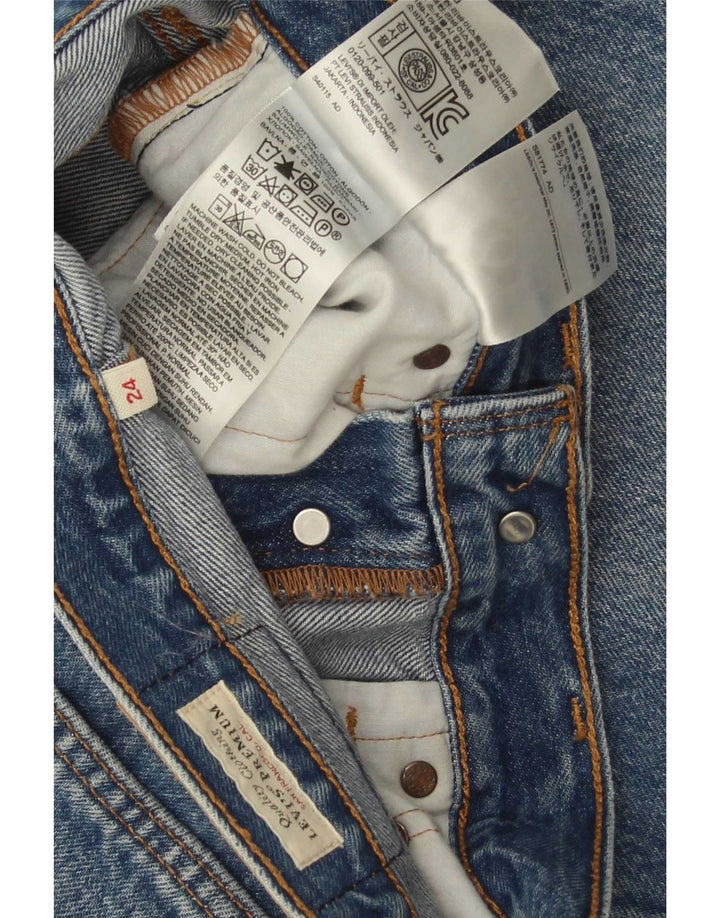 Fusta de blugi pentru femei Levi's W24 XS Bumbac albastru