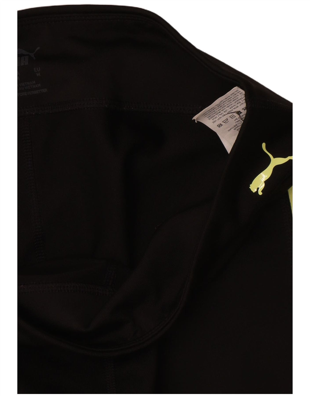 Leggings grafic Puma pentru femei UK 12 Medium Black Colorblock Nylon
