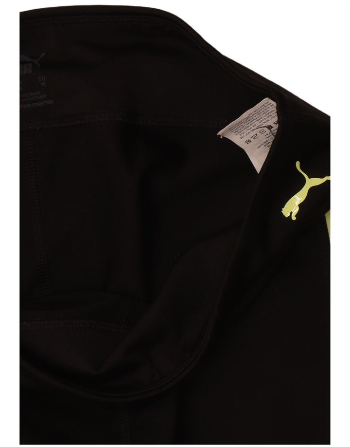 Leggings grafic Puma pentru femei UK 12 Medium Black Colorblock Nylon