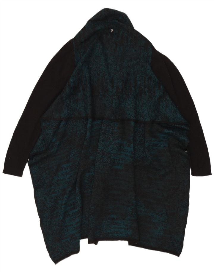 Pulover cardigan cu paragate supradimensionat pentru femei Diesel UK 10 Lână verde mică