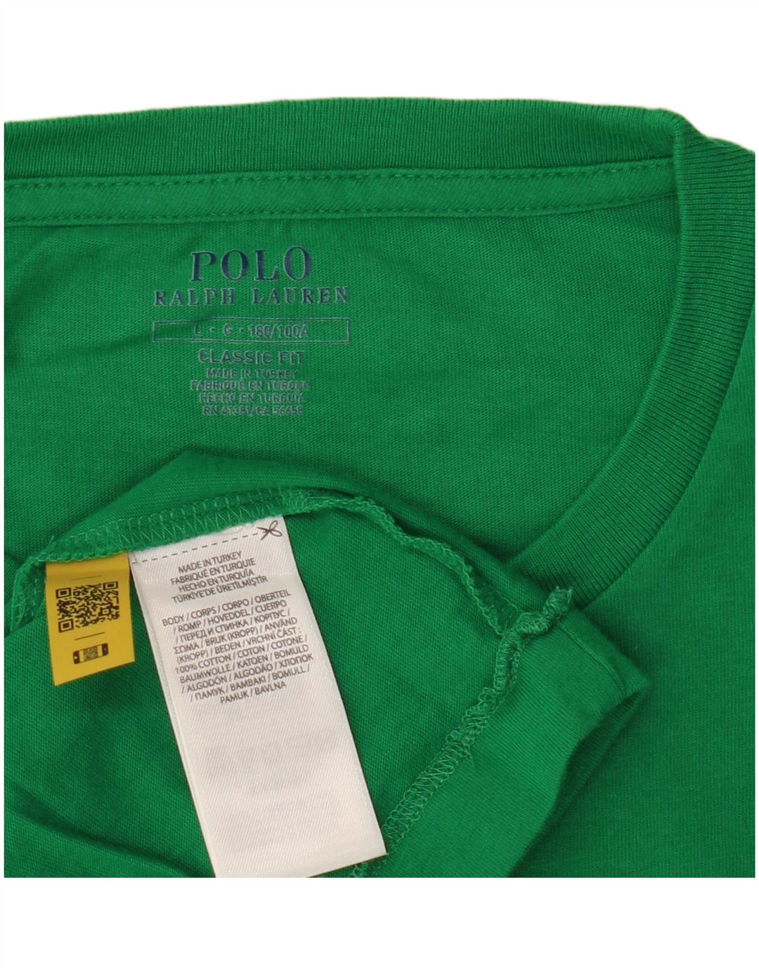 POLO RALPH LAUREN Tricou cu croiala clasică pentru bărbați Top mare din bumbac verde