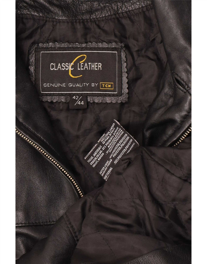 Palton din piele pentru femei TCM EU 42/44 mare negru