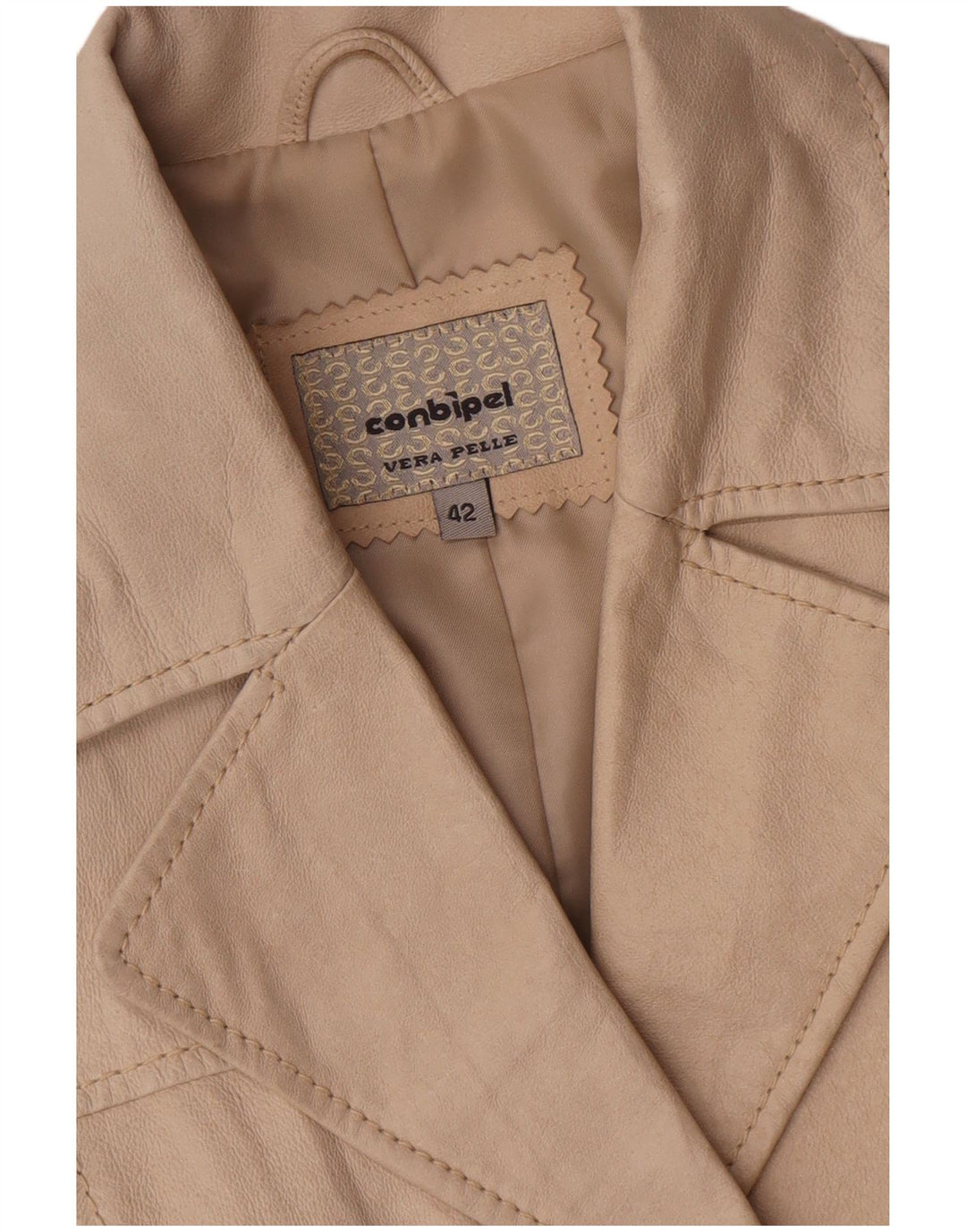 Geacă de piele pentru femei Conbipel IT 42 Medium Beige Piele