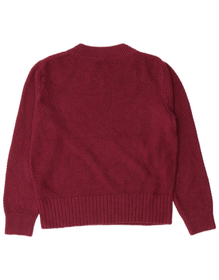 Pulover pentru femei Marks & Spencer Crop Crew Gate UK 8 Maroon mic