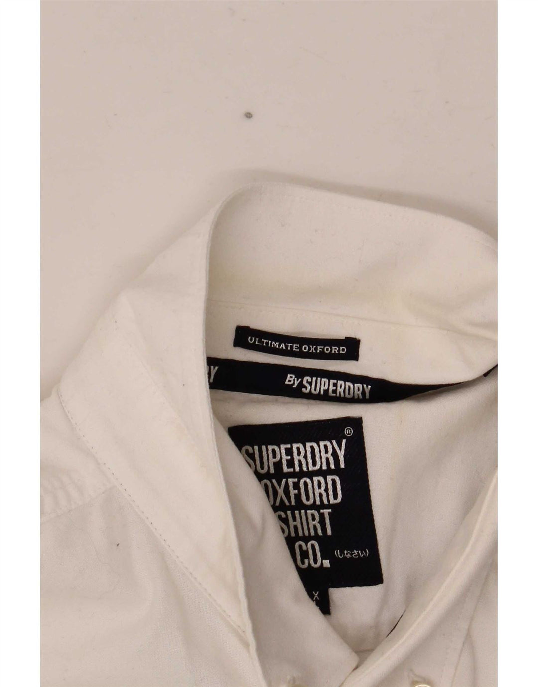 Cămașă cu mânecă scurtă Superdry pentru bărbați, bumbac alb XL