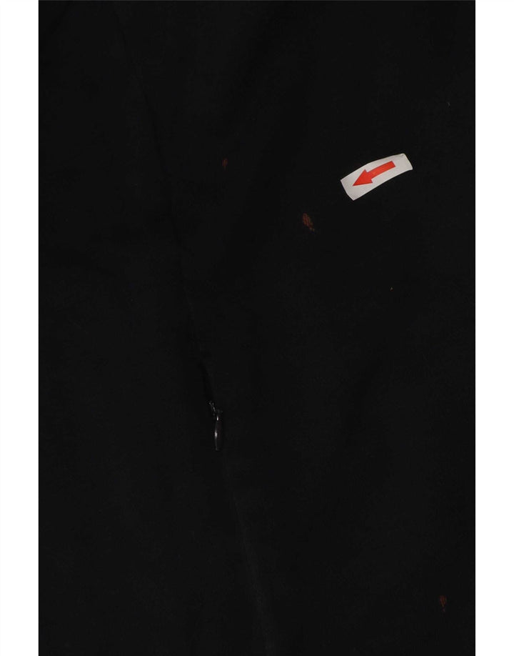 Pulover Nike pentru bărbați, cu fermoar, bumbac mediu negru