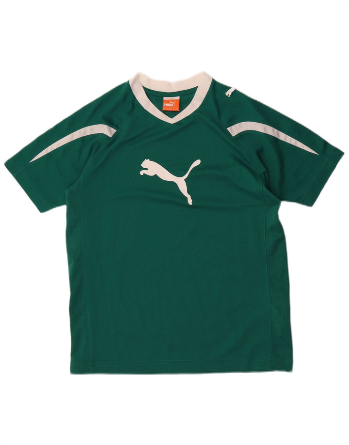 Tricou grafic PUMA pentru băieți Top 13-14 ani Poliester verde