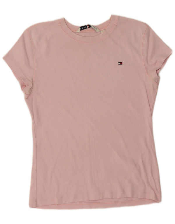 Tricou pentru femei Tommy Hilfiger Top UK 14 mare bumbac roz