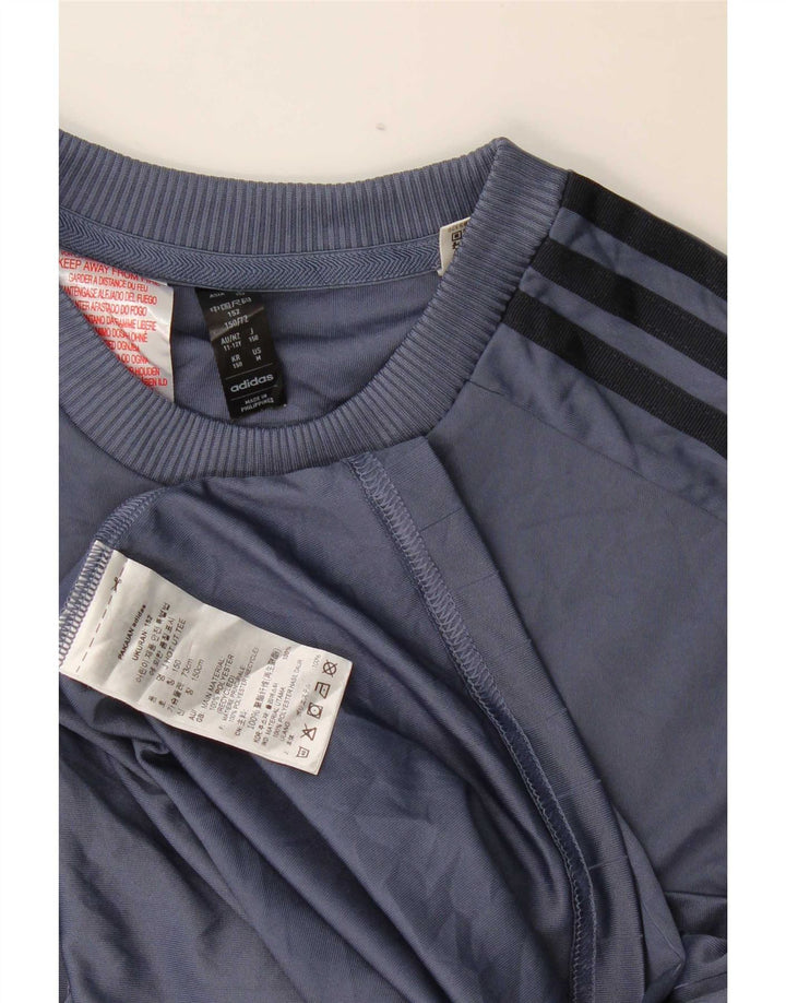 Tricou grafic Adidas pentru băieți Top 11-12 ani Poliester bleumarin