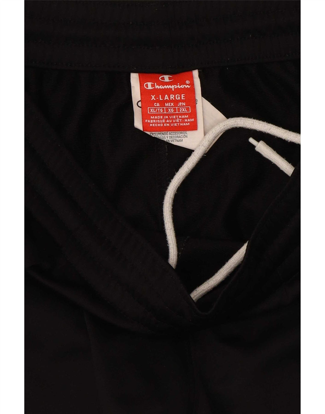 Pantaloni de trening grafic pentru bărbați Champion XL poliester negru