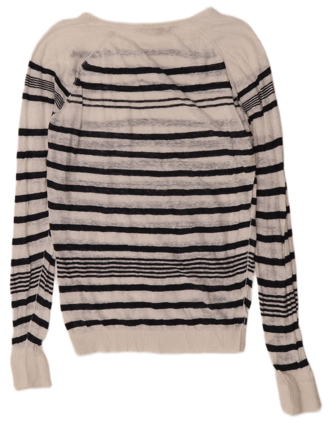 Pulover Diesel pentru femei cu gât de barcă UK 14 Medium White Striped