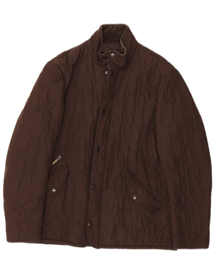 Jachetă matlasată pentru bărbați BARBOUR UK 40 Poliester maro mare