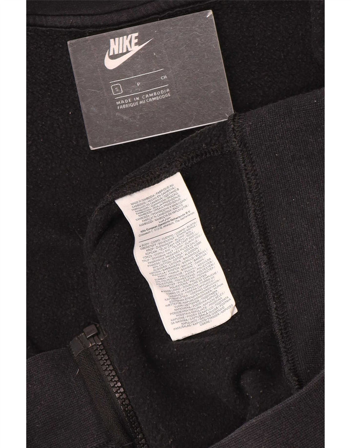 Pulover Nike pentru bărbați, cu fermoar, mic negru