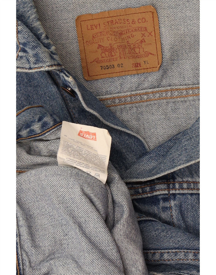 Jachetă de blugi Levi's 70503 pentru bărbați UK 42 XL Bumbac albastru