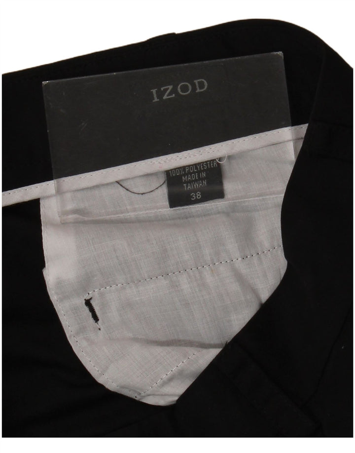 Pantaloni scurți chino pentru bărbați IZOD W38 XL poliester negru