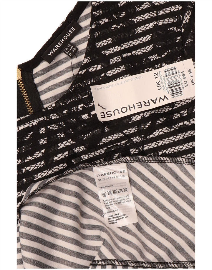 Rochie Bodycon pentru Damă Warehouse UK 12 Medium Negru Floral Poliester