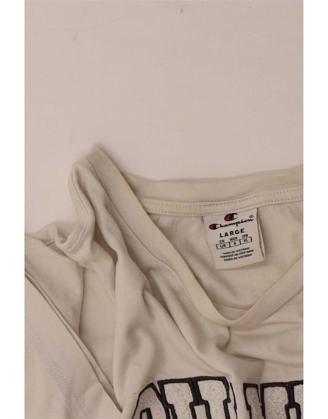 Tricou grafic Champion pentru bărbați Top mare alb