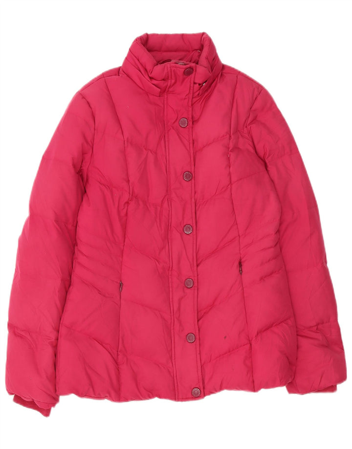 Jachetă căptușită cu glugă pentru femei Tommy Hilfiger UK 10 Poliester roz mic