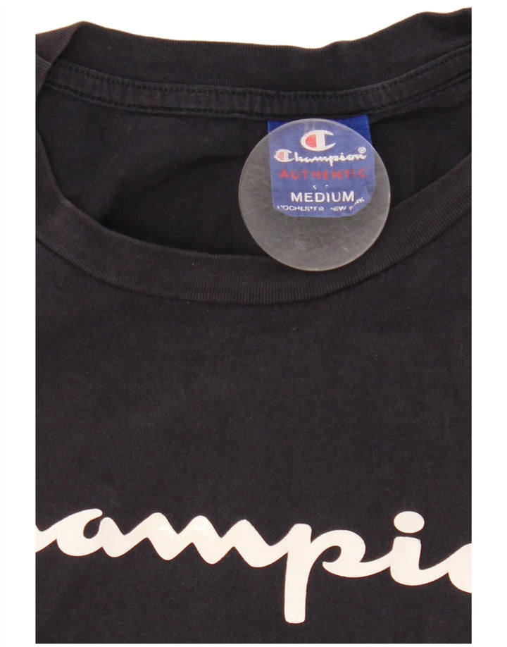 Tricou grafic pentru bărbați Champion Top mediu din bumbac bleumarin