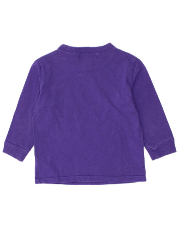 Polo Ralph Lauren Bebeluş Fetiţă Top cu mânecă lungă 12-18 luni Violet Bumbac