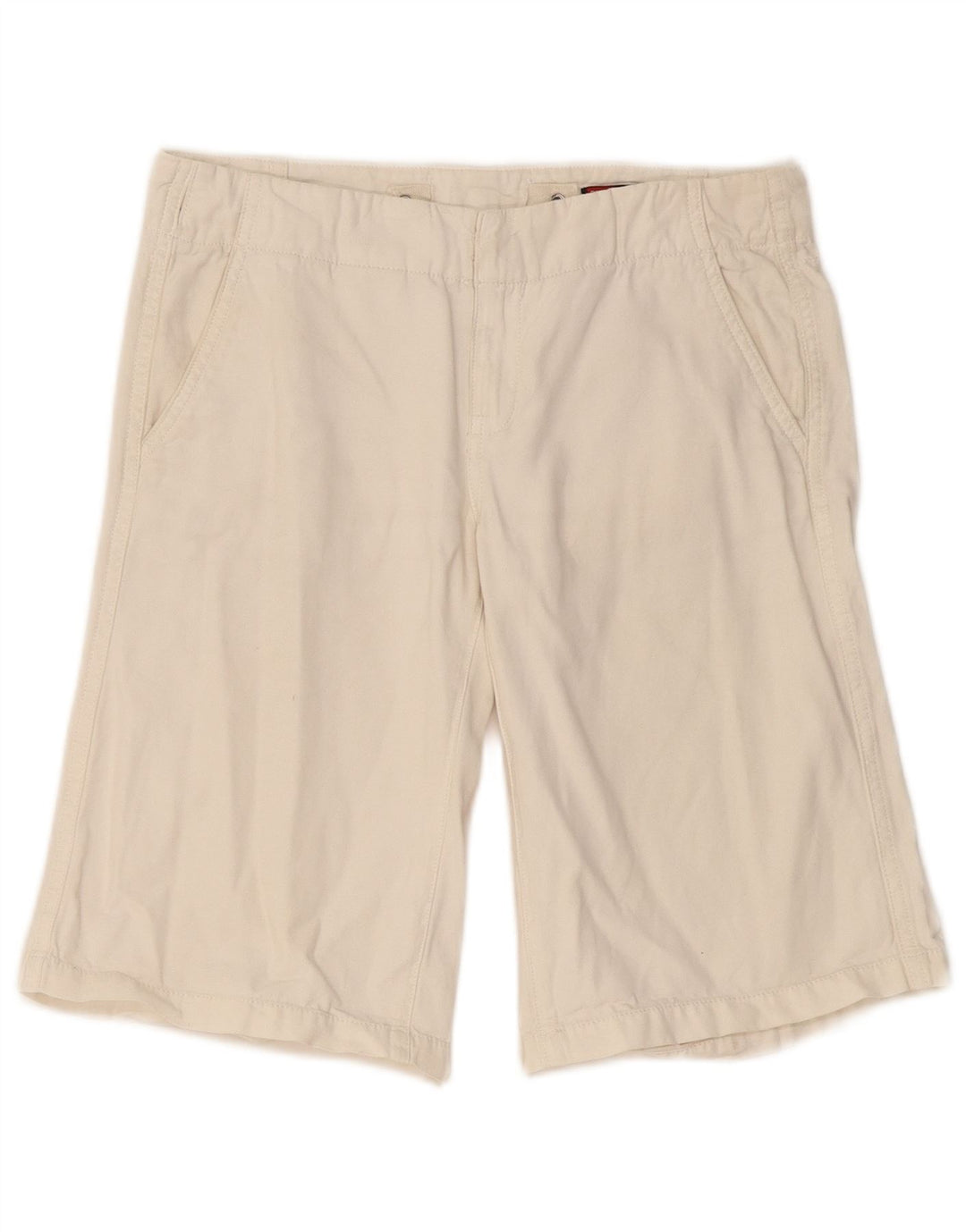 Pantaloni scurți chino pentru femei Diesel W26 Small White Bumbac
