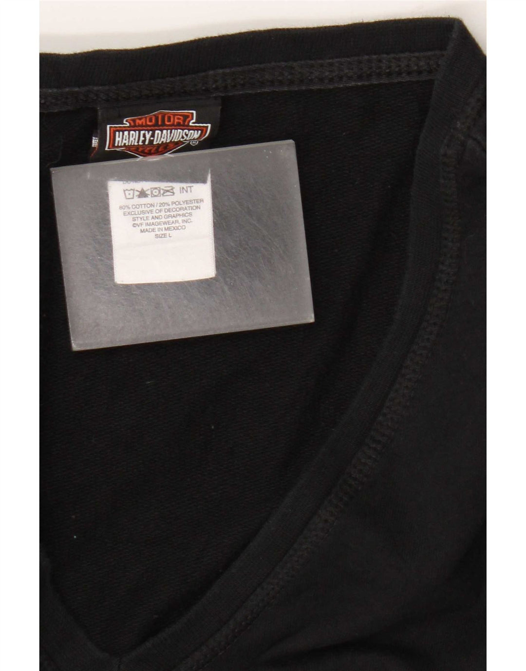 Pulover Harley Davidson pentru femei, cu grafic crop, UK 16, mare, negru