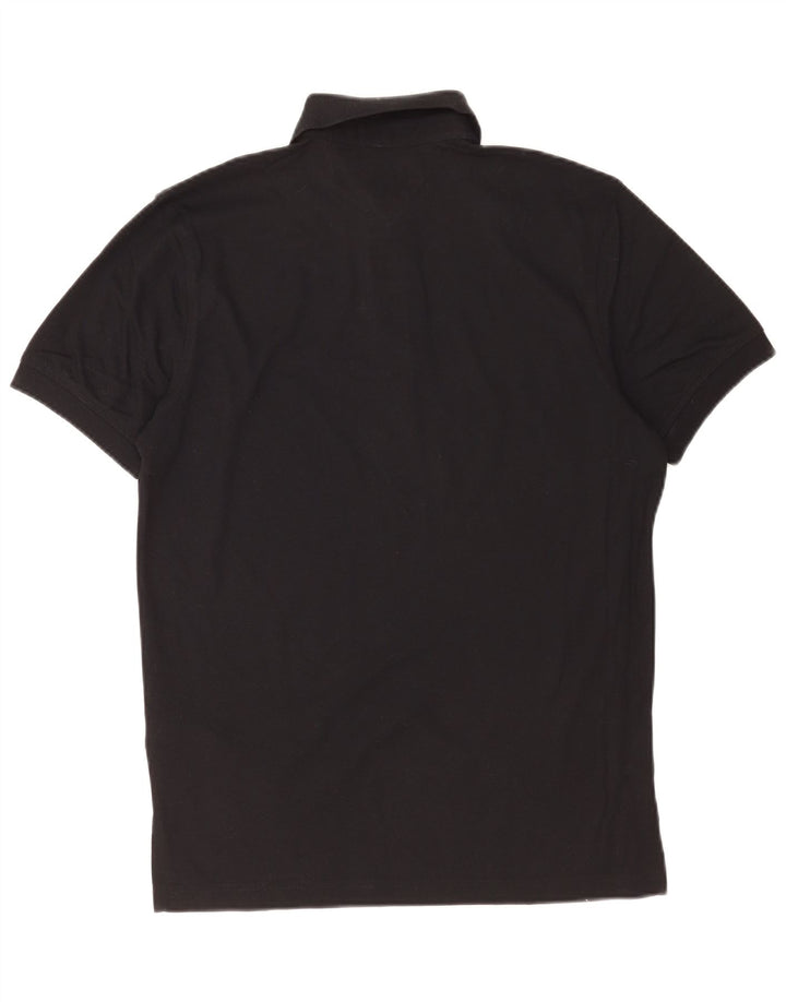 Tricou polo Tommy Hilfiger pentru bărbați, bumbac negru mic