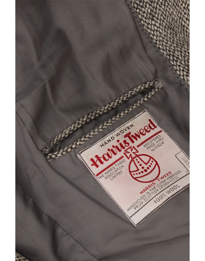 Jachetă pentru bărbați Centaur Harris Tweed UK 38 Medium Gris Herringbone