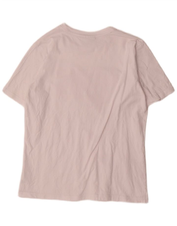 Tricou cu grafic Fila pentru femei Top UK14 Medium White Bumbac
