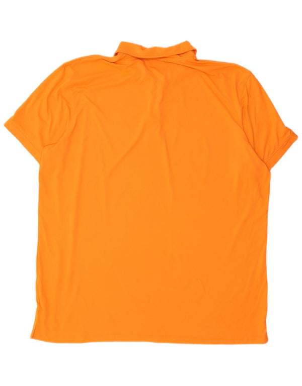 Tricou polo pentru bărbați Slam 4XL poliamidă portocalie